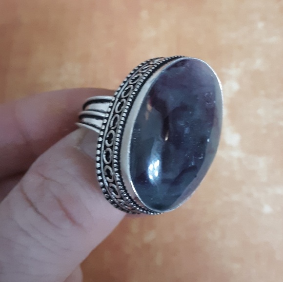 New Fluorite 925 Silver Ring. - Picture 6 of 8